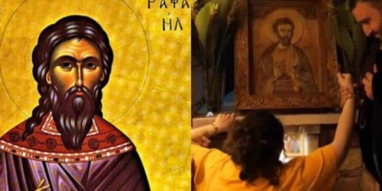 Άγιος Ραφαήλ: Μια απίστευτη ιστορία θεραπείας καρκίνου με μεταστάσεις – «Τον είδε σαν όραμα μπροστά της»