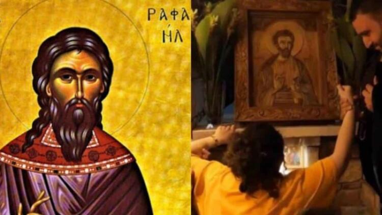 Άγιος Ραφαήλ: Μια απίστευτη ιστορία θεραπείας καρκίνου με μεταστάσεις – «Τον είδε σαν όραμα μπροστά της»