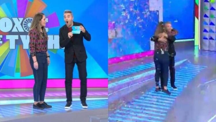 Τροχός της Τύχης: Άλαλος ο Πέτρος Πολυχρονίδης – Η Παναγιώτα έφτασε στον τελικό, πέτυχε το απόλυτο και γέμισε κονφετί το πλατό (video)