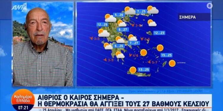 Καιρική «καμπάνα» από τον Τάσο Αρνιακό: «Απολαύστε το… καλοκαίρι για τις επόμενες ώρες – Από βδομάδα έρχεται…»