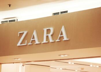 Zara signage inside building