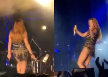 «Θεϊκό» τσιφτετέλι της Έλενας Παπαρίζου στη σκηνή που αναστάτωσε τα πλήθη – Αγγίζει τις 800.000 προβολές (video)