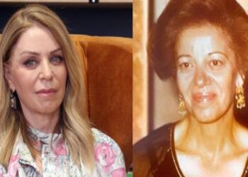 Ψυχικό ράκος η Έλλη Στάη στη κηδεία της μητέρας της – Μαυροφορεμένη και με απέραντη θλίψη στο βλέμμα (φωτο)