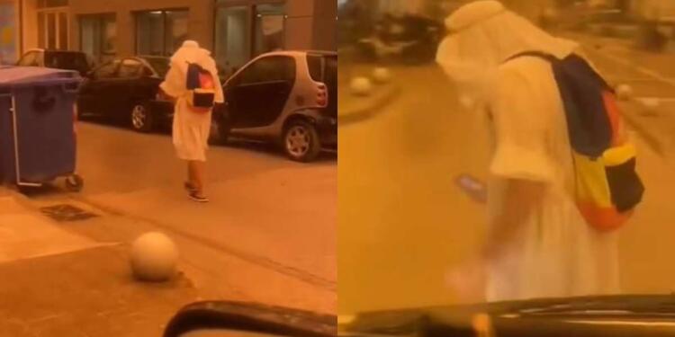 Μερακλής Καλαματιανός το τερμάτισε: Κυκλοφορούσε με κελεμπία λόγω της αφρικανικής σκόνης! (video)