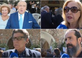 Συγκίνηση στην κηδεία του Γιώργου Καραγιάννη: Πλήθος ηθοποιών για το τελευταίο αντίο στον μεγάλο παραγωγό (video)