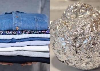 Σώζει ζωές το αλουμινόχαρτο: Το έξυπνο κόλπο για να κρατήσει τα ρούχα σαν καινούργια με φυσικό τρόπο