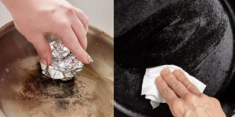 Έτοιμο στο πι και φι: Το ανέξοδο κόλπο με το αλουμινόχαρτο για να διώξετε τη σκουριά από τηγάνια και κατσαρόλες