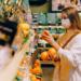 Woman Wearing Mask in Supermarket