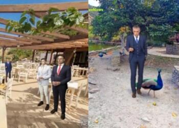 «Κλάμα» στο Twitter με τα παγώνια του Ευαγγελάτου: Το «τερμάτισε» με τα γραφικά και «πήγε» πρώτος στην γαμήλια δεξίωση Κασσελάκη – Tyler