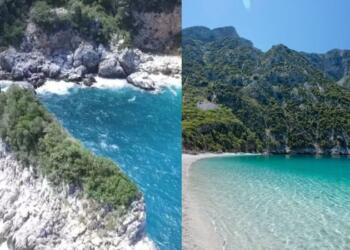 Λευκή άμμος και γαλαζοπράσινα νερά: Η μαγευτική παραλία 1 ώρα από την Αθήνα που δεν θα βρεις ποτέ κύμα