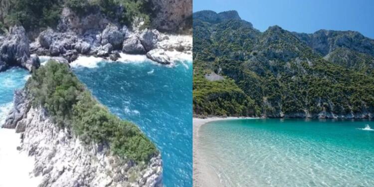 Λευκή άμμος και γαλαζοπράσινα νερά: Η μαγευτική παραλία 1 ώρα από την Αθήνα που δεν θα βρεις ποτέ κύμα