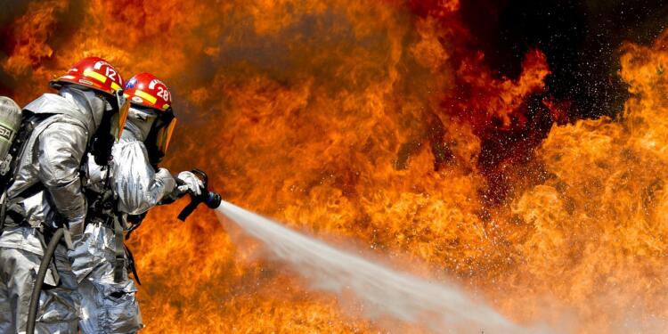 firefighters, fire, firefighting