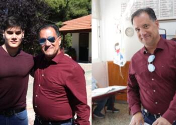 Παρέα με το γιο του ψήφισε ο Άδωνις Γεωργιάδης: «Μην αφήνετε τους άλλους να αποφασίζουν για εσάς» (photo)