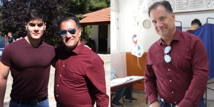 Παρέα με το γιο του ψήφισε ο Άδωνις Γεωργιάδης: «Μην αφήνετε τους άλλους να αποφασίζουν για εσάς» (photo)