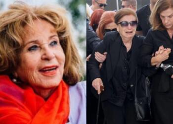 Θρήνος στην κηδεία της Δέσποινας Στυλιανοπούλου: Πλήθος καλλιτεχνών για το τελευταίο αντίο στη σπουδαία ηθοποιό (photos)