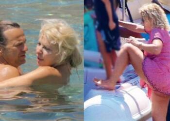 Κι αρμενίζανε στα πέλαγα…: «Όργωσε» το Αιγαίο η Ελένη Μενεγάκη με το φουσκωτό σκάφος του Ματέο Παντζόπουλου (photo)