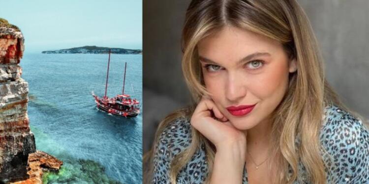 «Κόλασε» η Κλέλια Ανδριωλάτου με το κόκκινο μαγιό της: Οι πρώτες βουτιές στο μαγικό νησί