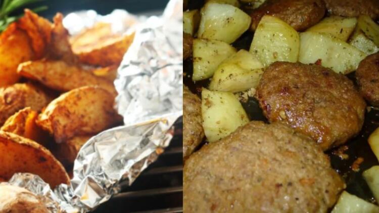 Σκέπασε το ταψί με αλουμινόχαρτο και το αποτέλεσμα ήταν άπαιχτο: Το μυστικό για ζουμερά μπιφτέκια με πατάτες στο φούρνο