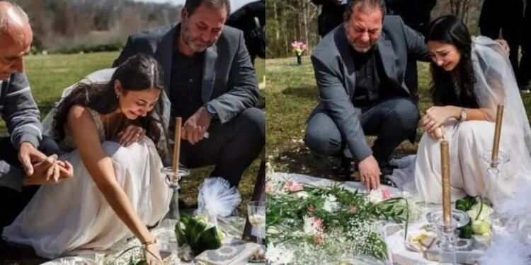 Ντύθηκε νύφη & πήγε στον τάφο του νεκρού αρραβωνιαστικού της τη μέρα που ήταν να γίνει ο γάμος τους