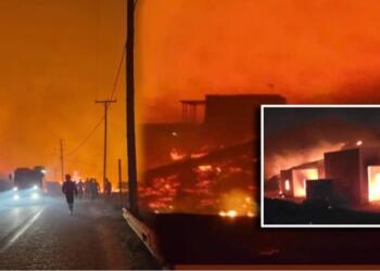 Σέριφος: Κάηκε όλη η νοτιοδυτική πλευρά του νησιού – Στάχτη σπίτια, εκκλησίες και αποθήκες, εκκενώθηκαν 8 οικισμοί (video)