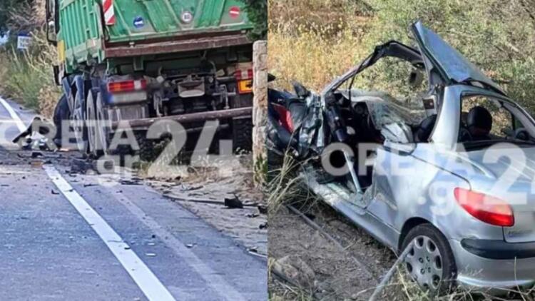 Σοκαριστικό τροχαίο: Νεκρός 19χρονος μετά από σύγκρουση δύο ΙΧ – Καρφώθηκε σε φορτηγό (video)