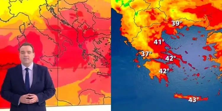 Tρόμαξε και ο Μαρουσάκης: Η μέρα… κόλαση για την Αττική, θα φτάσει 43 βαθμούς