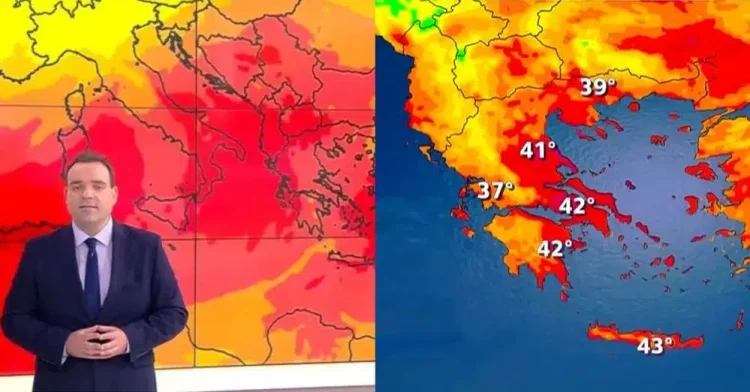 Tρόμαξε και ο Μαρουσάκης: Η μέρα… κόλαση για την Αττική, θα φτάσει 43 βαθμούς
