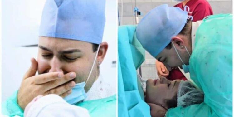 «Λύγισε» ο Μαυρίκιος Μαυρικίου αγκαλιά με την κόρη του! Βίντεο μέσα από τη γέννα