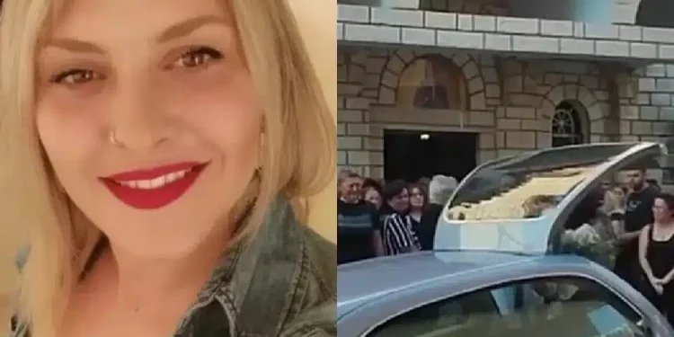 Αμφιλοχία: Θρήνος στο τελευταίο αντίο της 36χρονης Αρετής που δολοφονήθηκε από τον σύζυγό της – Απαρηγόρητη η μητέρας της