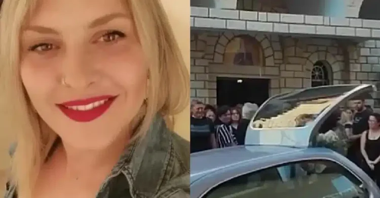 Αμφιλοχία: Θρήνος στο τελευταίο αντίο της 36χρονης Αρετής που δολοφονήθηκε από τον σύζυγό της – Απαρηγόρητη η μητέρας της