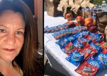 Δασκάλα «κόσμημα» γεμίζει τσάντες με τρόφιμα για τους μαθητές της που δεν έχουν να φάνε