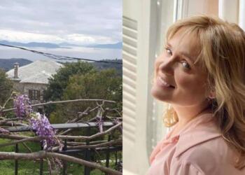 Πέτρινο με τεράστιο κήπο και μαγευτική θέα: Αυτό είναι το εξοχικό της Μαρίας Καβογιάννη στο Πήλιο (photos)