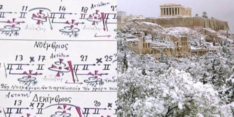 Βγήκαν τα Μερομήνια για τον χειμώνα: Φουλ χιόνι στην Αθήνα πριν βγει το 2024!