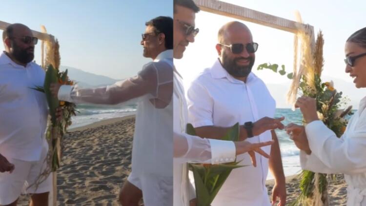 Συγκίνηση στον γάμο του Παντελή Τουτουντζή: Το φιλί με τον σύζυγό του και τα κλάματα την ώρα που έβγαλε το λόγο (video)