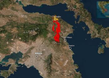 Φωτιά στην Αττική: Η «κόλαση επί Γης» μέσα από δορυφόρο της NASA