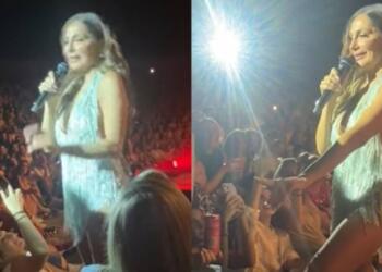 Σε πελάγη ευτυχίας η Δέσποινα Βανδή: Ετοιμόγεννη πήγε στη συναυλία – «Εδώ θα γεννήσει» (video)