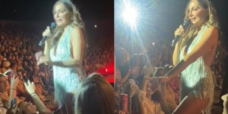 Σε πελάγη ευτυχίας η Δέσποινα Βανδή: Ετοιμόγεννη πήγε στη συναυλία – «Εδώ θα γεννήσει» (video)