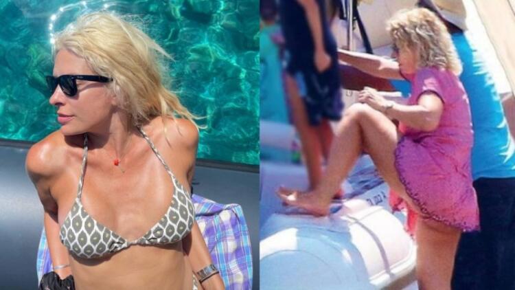 «Οργώνει» το Αιγαίο με το σκάφος του Ματέο: Σε «λειτουργία πτήσης» η Ελένη Μενεγάκη, η selfie κάτω από τον καυτό ήλιο