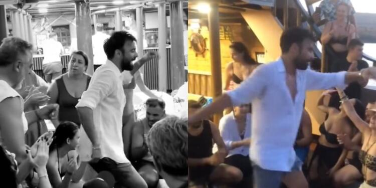 Έτριξαν τα πατώματα: Το «βαρύ» και αντρίκειο ζεϊμπέκικο του Ανδρέα Γεωργίου λίγο πριν ντυθεί γαμπρός (videos)