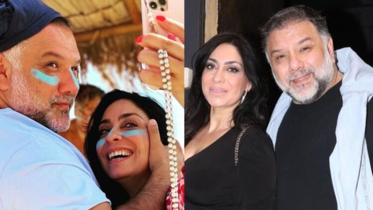 Αυτός μουτρωμένος, εκείνη χαμογελαστή: Σπάνια φωτογραφία του Γρηγόρη Αρναούτογλου και της Νάνσυς Αντωνίου από τις διακοπές που κάνουν