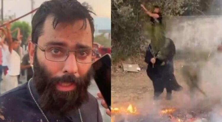 Συγκινεί ιερέας που βοηθάει τους πυροσβέστες – “Όλοι μαζί για να σώσουμε την πατρίδα μας, μία προσευχή στην Παναγία”