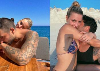 Έγιναν θέαμα σε όλους: Το παθιασμένο φιλί της Γαρυφαλλιάς Καληφώνη στο στόμα με τον Χρήστο Μάστορα (photo)