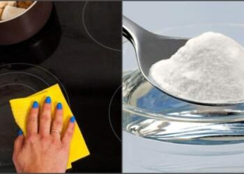 «Γυαλίζει» σαν καινούργια: Το φυσικό κόλπο με τη μαγειρική σόδα για να καθαρίσετε την κεραμική εστία της κουζίνας