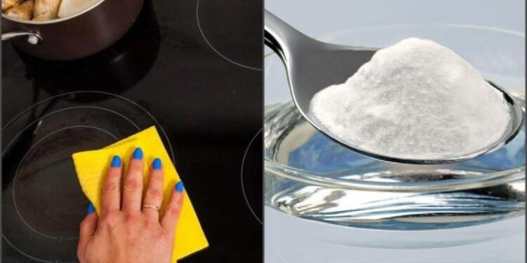 «Γυαλίζει» σαν καινούργια: Το φυσικό κόλπο με τη μαγειρική σόδα για να καθαρίσετε την κεραμική εστία της κουζίνας