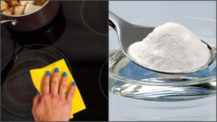 «Γυαλίζει» σαν καινούργια: Το φυσικό κόλπο με τη μαγειρική σόδα για να καθαρίσετε την κεραμική εστία της κουζίνας