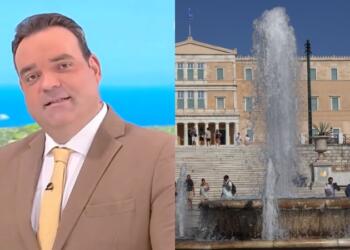 Απλώνει «λάβα» πάνω από όλη την Ελλάδα ο Κλέαρχος Μαρουσάκης: «Μέχρι το Δεκαπενταύγουστο προσέξτε και κάντε υπομονή, ανεβαίνουμε πάνω από 40 και αυτό θα κρατήσει»