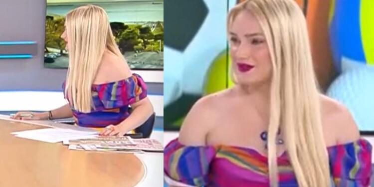 Στιγμή απείρου κάλλους στην ελληνική τηλεόραση: Σηκώθηκε από την καρέκλα στο στούντιο και δεν φορούσε τα… αναμενόμενα! (video)