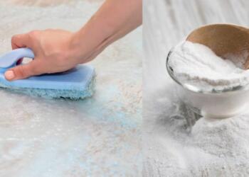 Μπήκες σπίτι μετά τη βροχή; Το κόλπο με τη μαγειρική σόδα για πλακάκια λευκά σαν γάλα