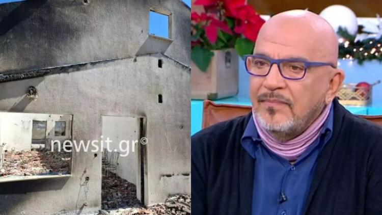 Δύσκολες στιγμές για τον Γιάννη Ζουγανέλη: Κάηκε ολοσχερώς το σπίτι του στον Βαρνάβα