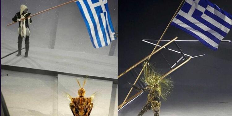 Η ελληνική σημαία και ο «Ύμνος εις την Ελευθερίαν» στο επίκεντρο της τελετής λήξης των Ολυμπιακών Αγώνων